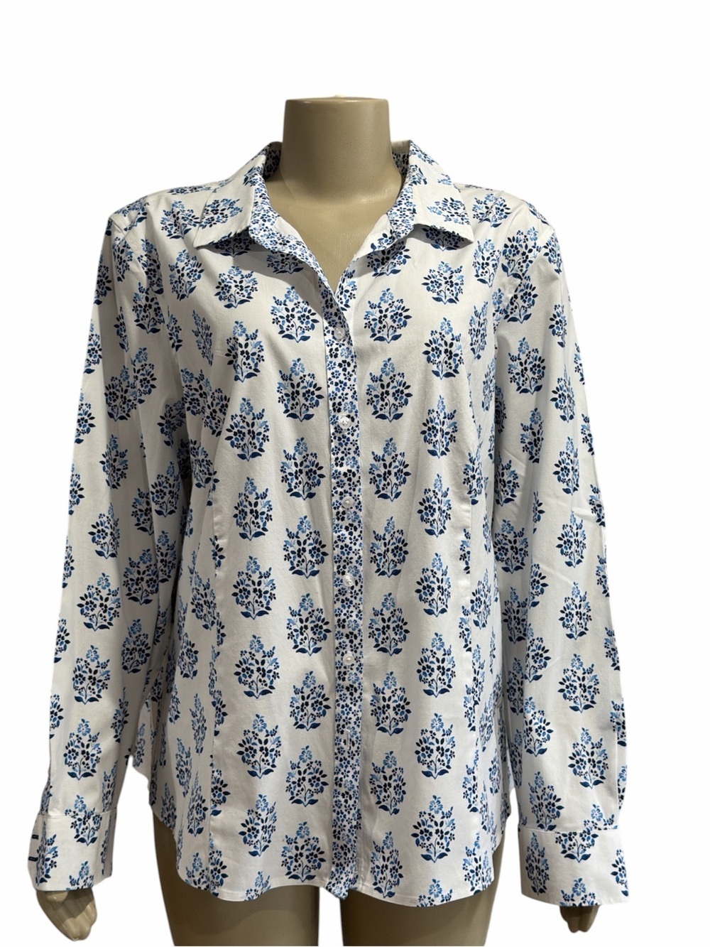 Talbots Non-Iron Perfect Shirt. Lush Bouquets.